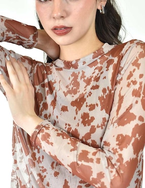 Blusa Roman Fashion manga larga para mujer