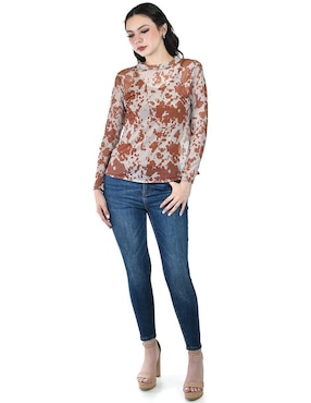 Blusa Roman Fashion manga larga para mujer