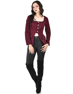 Blusa Roman Fashion manga larga para mujer