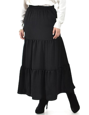 Falda largo Roman Fashion a la cintura alta