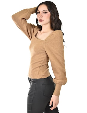 Suéter Roman Fashion cuello cuadrado para mujer