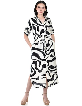 Vestido midi casual Roman Fashion para mujer