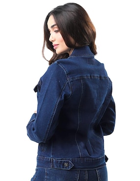 Chamarra Roman Fashion de mezclilla para mujer