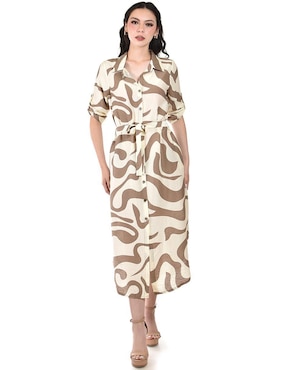 Vestido midi casual Roman Fashion para mujer
