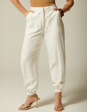Pantalón jogger Studio F straight para mujer