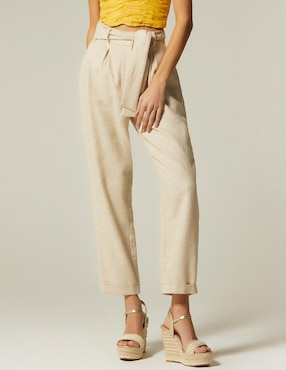 Pantalón chino Studio F straight para mujer
