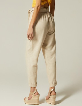 Pantalón chino Studio F straight para mujer