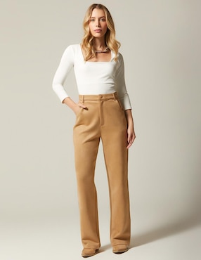 Pantalón chino Studio F straight para mujer