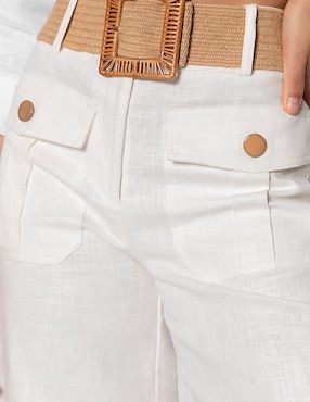 Pantalón capri Studio F amplio para mujer