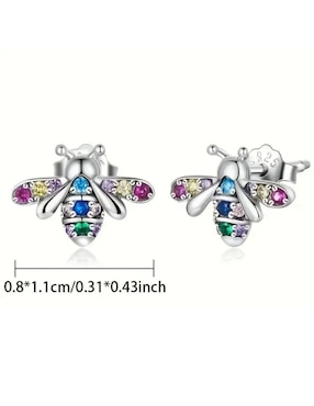 Aretes cortos de abeja Tuluxe