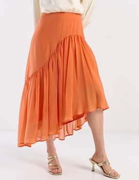 Falda crop Map cintura alta
