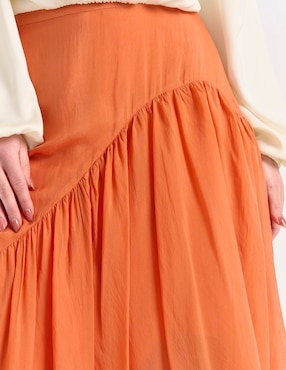 Falda crop Map cintura alta