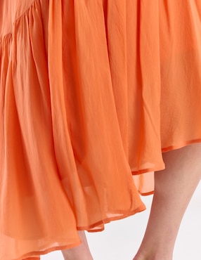 Falda crop Map cintura alta