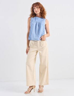 Jeans flare a la cintura Petite Studio para mujer