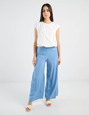 Pantalón relaxed Petite Studio amplio para mujer