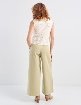 Pantalón coulotte Petite Studio straight para mujer