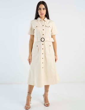 Vestido midi casual Petite Studio para mujer