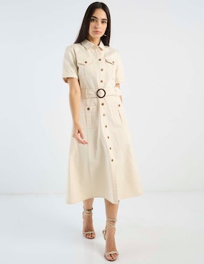 Vestido midi casual Petite Studio para mujer