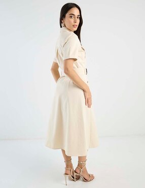 Vestido midi casual Petite Studio para mujer