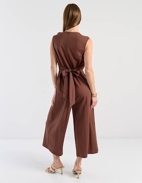 Jumpsuit Map casual estampado liso para mujer
