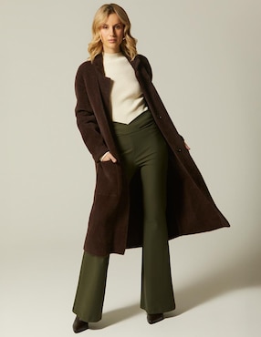 Pantalón plisado Studio F amplio para mujer