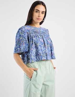 Blusa Petite Studio manga al codo para mujer