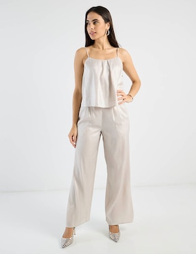 Pantalón Petite Studio wide leg para mujer