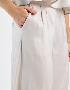 Pantalón Petite Studio wide leg para mujer