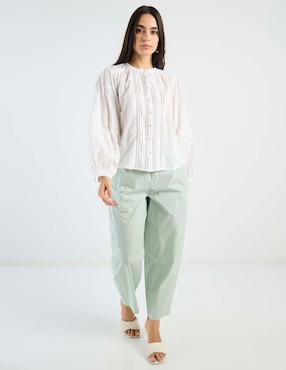 Pantalón coulotte Petite Studio relajado para mujer