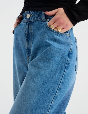 Jeans amplio cintura Map para mujer