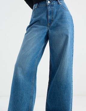 Jeans amplio cintura Map para mujer