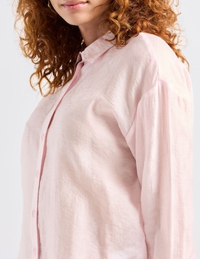 Camisa Petite Studio manga larga para mujer