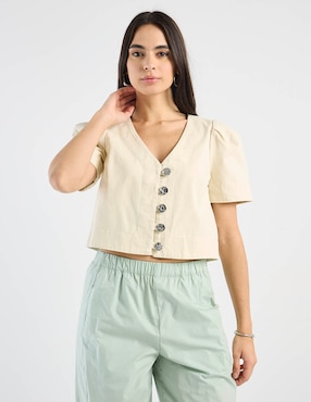 Blusa Petite Studio manga corta para mujer