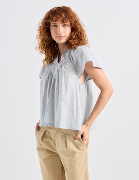 Blusa Petite Studio manga corta para mujer