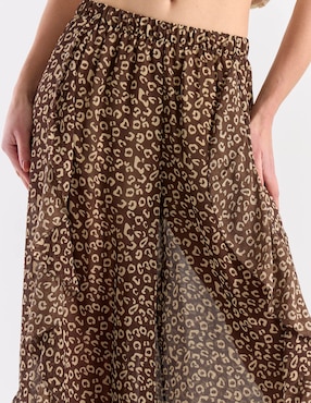 Pantalón acampanado Map relajado para mujer