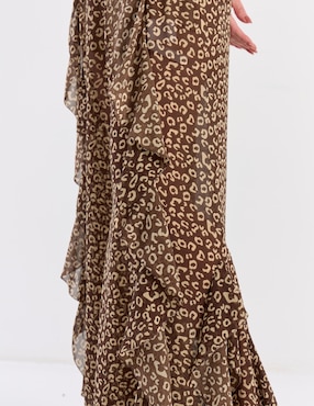 Pantalón acampanado Map relajado para mujer