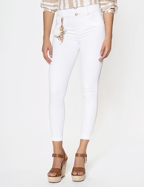 Jeans capri ultra slim Studio F Alberta para mujer