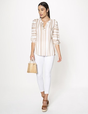 Jeans capri ultra slim Studio F Alberta para mujer