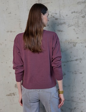 Suéter Renatta&Go cuello con botón para mujer