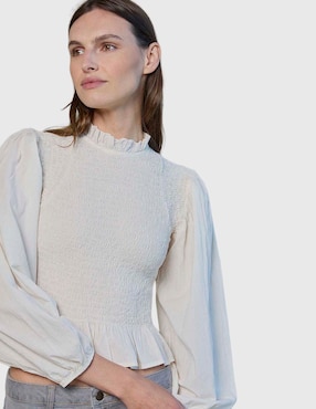 Blusa Renatta&Go manga larga para mujer