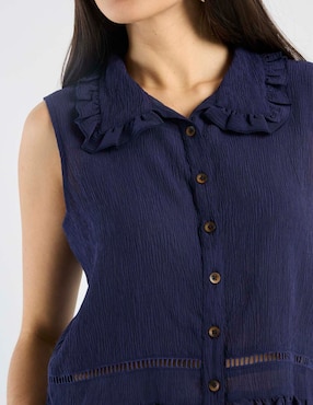 Blusa camisera Petite Studio para mujer