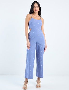 Jumpsuit Petite Studio de algodón estampado floral para mujer