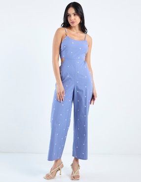 Jumpsuit Petite Studio de algodón estampado floral para mujer