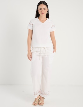 Pantalón easy pant Petite Studio amplio para mujer