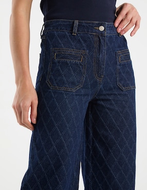 Jeans amplio cintura media Petite Studio para mujer