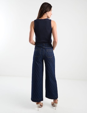 Jeans amplio cintura media Petite Studio para mujer