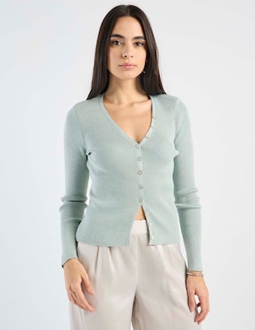 Suéter Petite Studio cuello V para mujer