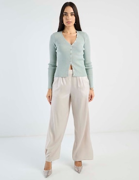 Suéter Petite Studio cuello V para mujer