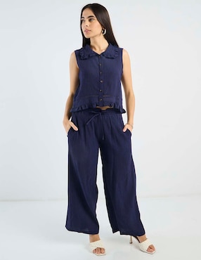 Pantalón relaxed Petite Studio amplio para mujer