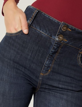 Jeans campana Studio F Akora corte cintura alta para mujer